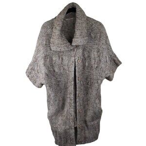 Miss Selfridge Cable Knit Button-Up Chunky Cardigan Women's‎ Size 10 Wool Blend